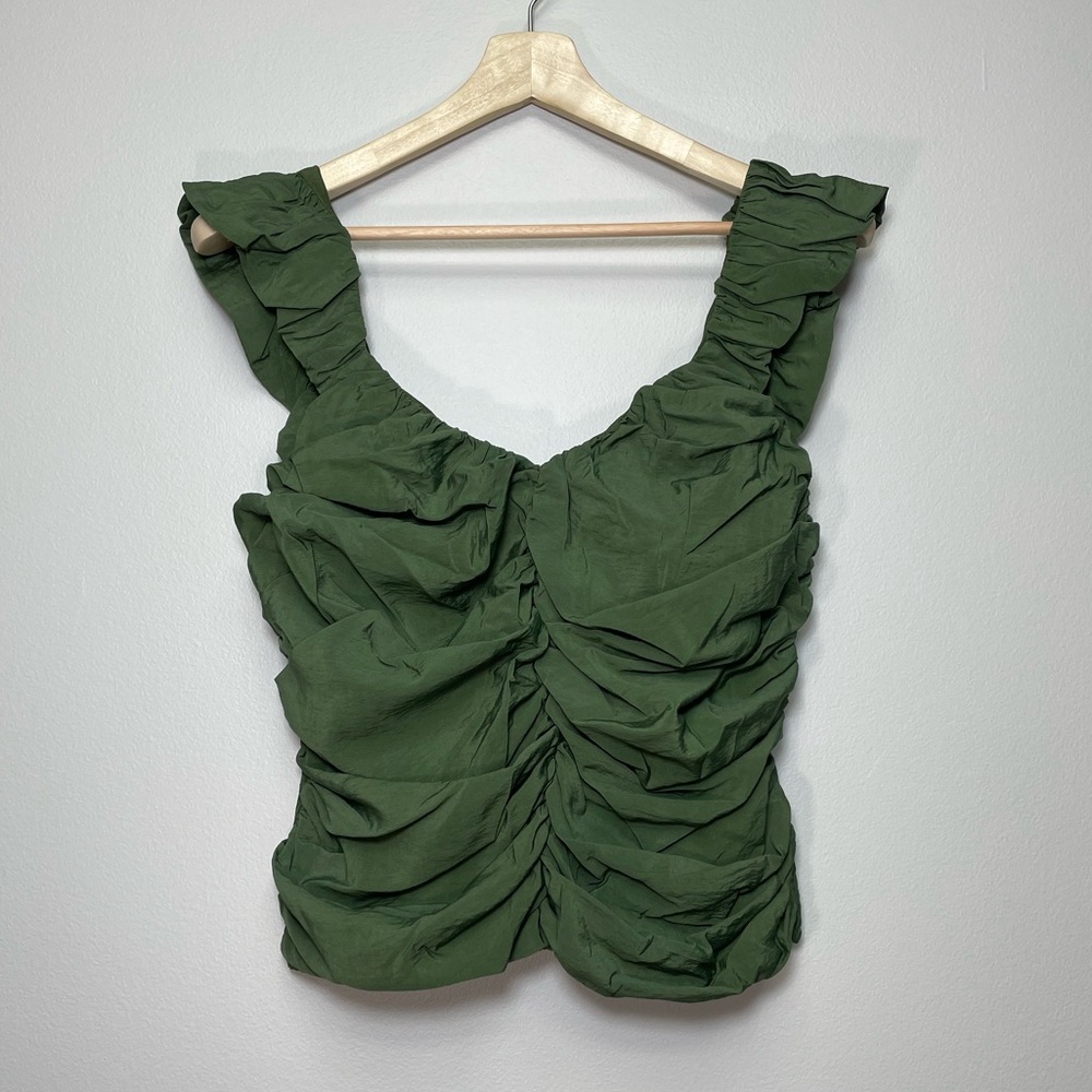 Gap Ruched Puffy Top Size L